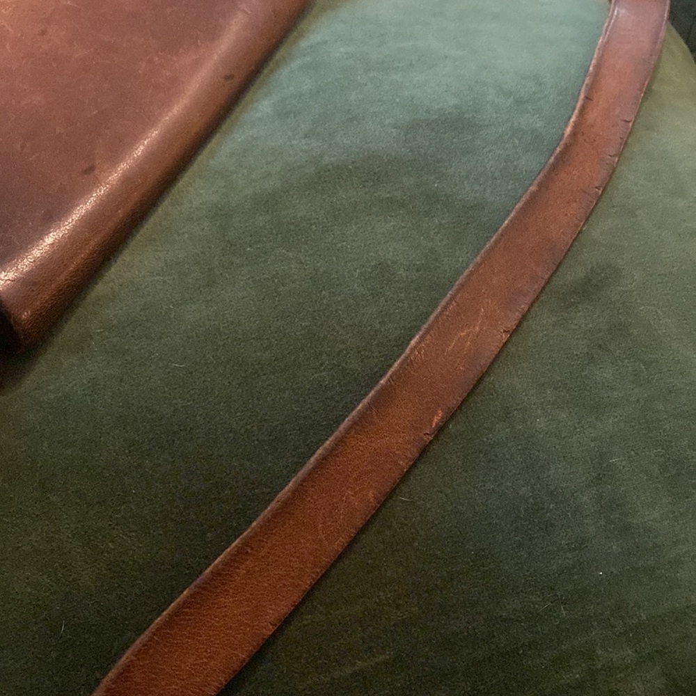 Awesome vintage leather bag! 1970's - Picture 8 of 13